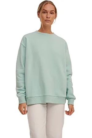 NA-KD Bluza organiczna z kroplami ramion, turkusowa, XXXL