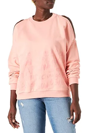 Armani Exchange Damska bluza z długim rękawem, niezakryte ramiona, nadruk z przodu, z logo Back Logo Polo, , ekstra mała