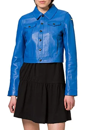 Blauer Pelle Capo Spalla Sfoderato kurtka skórzana, , XL
