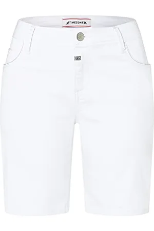 Timezone Bermudy damskie Regular AlexaTZ, Pure White, 27