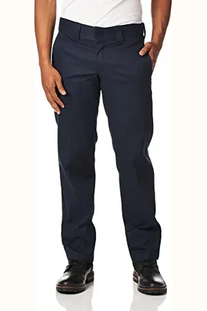 Dickies Męskie spodnie robocze Flex Slim Straight Fit, Ciemny granatowy V1, 38W / 30L
