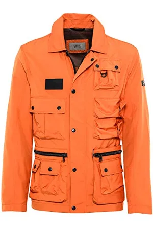 Camel Active Kurtka męska z naszytymi kieszeniami, Pomarańczowy (Orange 56), 56