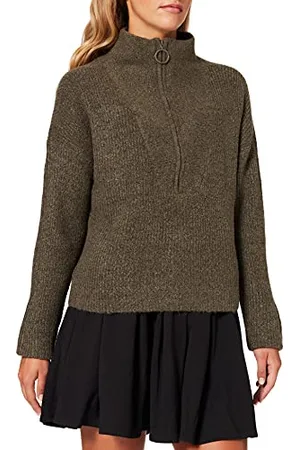 Noisy May NMNEWALICE L/S dzianina z wysokim dekoltem NOOS, , S