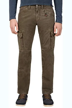 Timezone Męskie spodnie Regular Bentz, Brązowy (ciemny piasek 6028), 31W / 32L