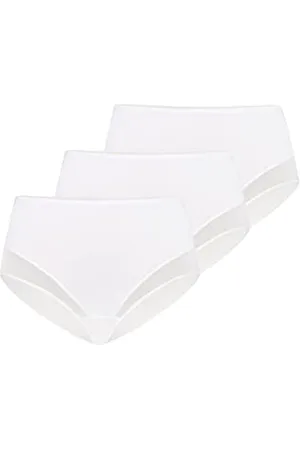 Teyli Damskie slipy w talii, bawełniane, wysoka talia, 3 sztuki w opakowaniu, , M