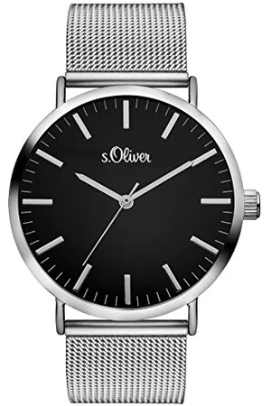 QS by s.Oliver Damski analogowy zegarek kwarcowy z bransoletką ze stali szlachetnej Zegarek damski 38 mm