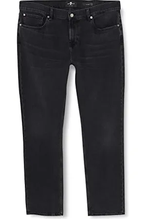 7 for all Mankind Męskie jeansy Slimmy Upfront, czarne, regularne