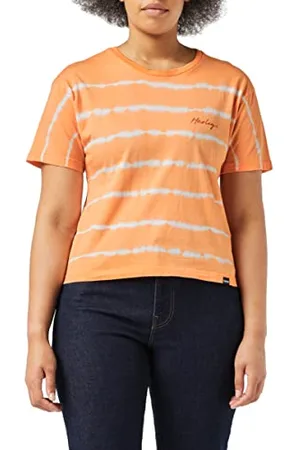 Hurley Damska koszulka W Oceancare Palm Stripes Ss Tee, , L