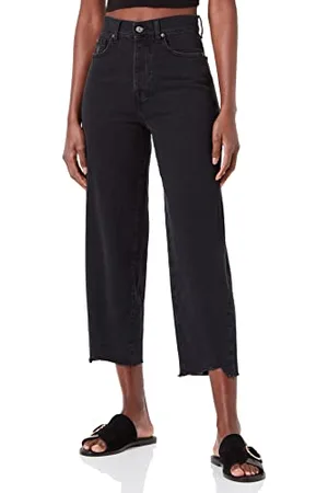 7 for all Mankind Dylan Collide damskie dżinsy z zakrzywionym obszyciem, , 26W / 26L