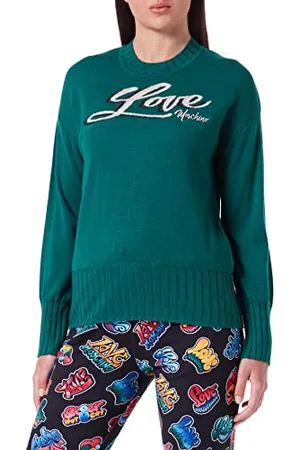 Moschino Damski sweter z długim rękawem Comfort Fit, , 42