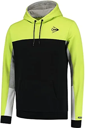 Dunlop Koszulka tenisowa Essentials Essentials Hooded Sweat, żółty/czarny, S