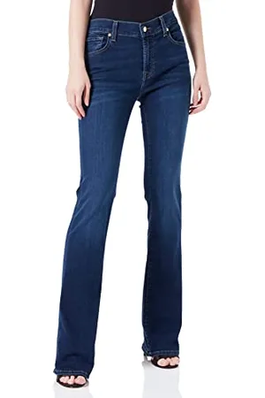 7 for all Mankind Damskie dżinsy Bootcut Bair Eco, ciemnoniebieskie, regularne