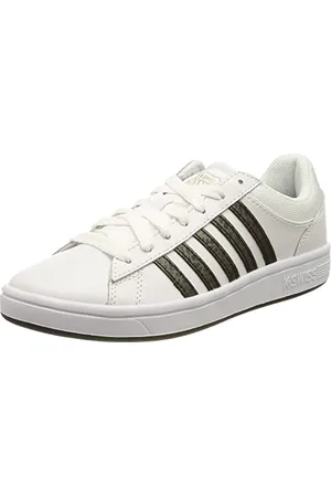 K-Swiss Damskie trampki Court Winston, białe/czarne pantery, rozmiar 39 UE