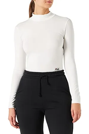 Fila Damski Tarsia Cropped Turtle Neck Long Sleeve T-Shirt, , XS