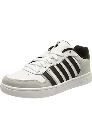 K-Swiss Męskie trampki Court Palisades Sneaker, białe/szare/czarne, 40 EU