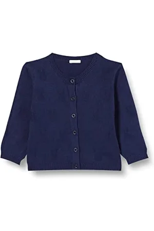 Benetton Niemowlęta dziecięca koszulka koreańska M/L 107ba5005 kurtka z dzianiny, niebieska 912, 68 cm
