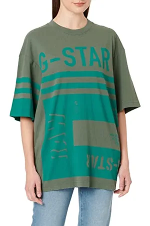 G-Star RAW Damski T-shirt unisex Scarf Graphic Boxy Tops, , XS