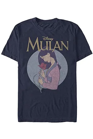 Disney Uniseks Mulan Vintage Mulan Organic Short Sleeve T-shirt, , XXL