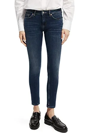 Scotch&Soda Damskie dżinsy Seasonal Essentials Bohemienne Skinny Ruby Blue, , 24W / 30L