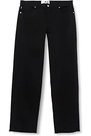 Moschino Boyfriend With Brand Heart Back Tag Casual Spodnie Damskie, , 32