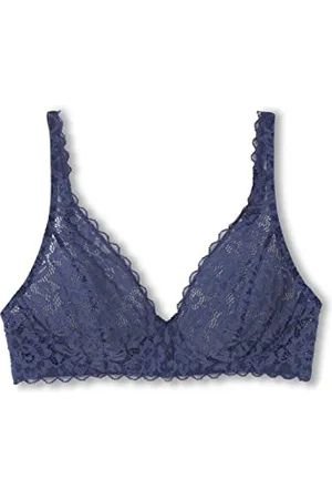 Calida Damski biustonosz naturalny Comfort Lace BH, kolor kobalt Blue, 80C