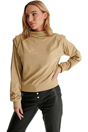 NA-KD Detailed bluza survivalowa damska, Khaki, XS
