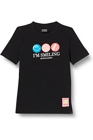 Scotch&Soda R´Belle dziewczęcy Regular-Fit Artwork Organic Cotton T-Shirt, , 4