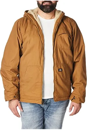 Dickies Męska kurtka z kapturem Regular Big-Tall Sandded Duck Sherpa z podszewką, , XXL wysoki
