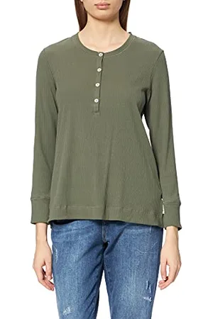 Marc O’ Polo Body & Beach Damska koszulka w kształcie litery L Henley górna część piżamy, , S