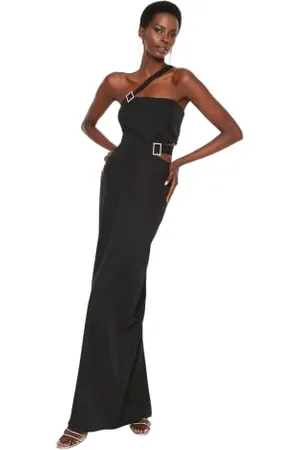 Trendyol Damska sukienka maxi Shift, regularna, wieczorowa i balowa, , 68