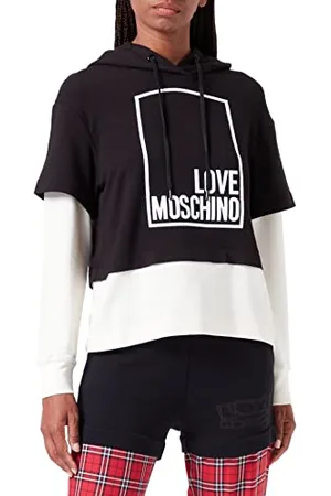 Moschino Damska bluza z długim rękawem z logo, , 40