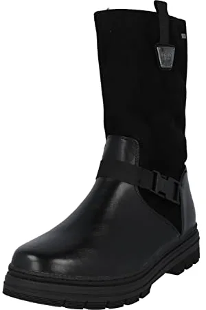 TOM TAILOR Damskie buty 4295604 półdługie, czarne, rozmiar 39 UE