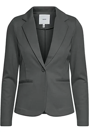 Ichi Damska Ihkate Pique Bl luźny biznesowy blezer, 194008/Black, XS