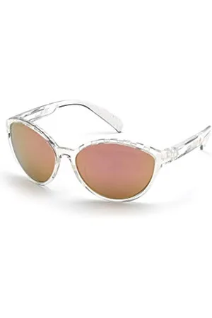 adidas Damskie okulary przeciwsłoneczne, Kryształowe/brązowe lustro, 61