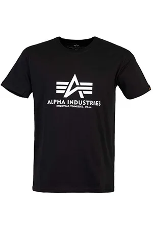 Alpha Industries Męska koszulka Big Letters Jogger z krótkim rękawem, biała, 4XL
