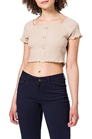 NA-KD Damska koszula Babylock Ruffle Top, , XS