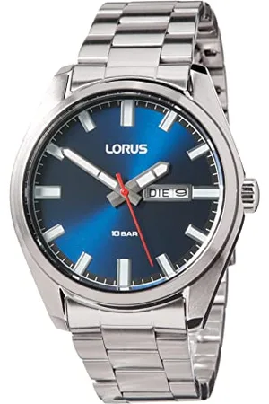 Lorus RH349AX10, Męski analogowy zegarek kwarcowy z metalową bransoletką