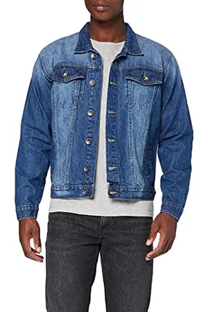 Enzo Męska kurtka dżinsowa (opakowanie 25 sztuk), Mid-stonewash, S