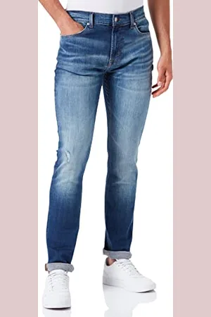 7 for all Mankind Męskie jeansy Paxtyn Stretch Tek Jeans, średni niebieski, regularny