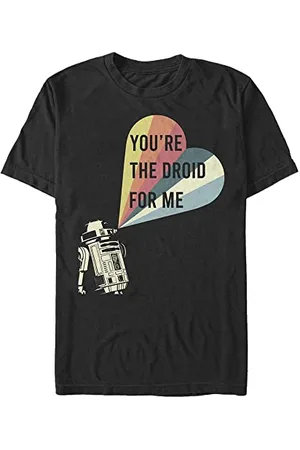 STAR WARS Unisex Droid for Me Organic Short Sleeve T-Shirt, Black, L, , L
