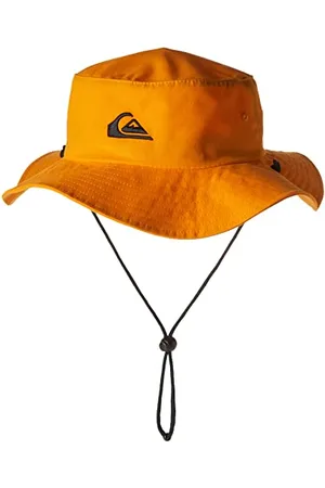 Quiksilver Męski kapelusz Bushmaster ochrona przed słońcem, śpiący kapelusz w kolorze żółtym, L