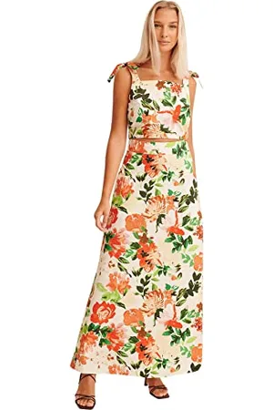 NA-KD Flowy Maxi spódnica, kwiatowa, EU 38