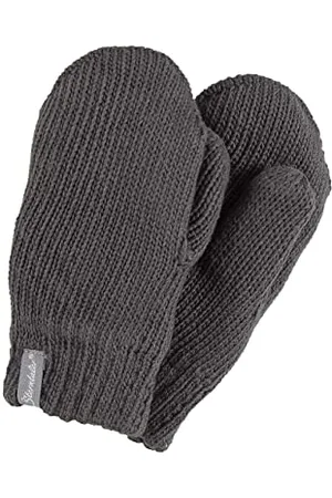 Sterntaler Unisex dziecięce rękawiczki z dzianiny, antracyt melanż, 4
