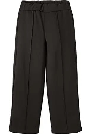 NAME IT Dziewczęce spodnie Nkfidalina Wide Pant Noos, czarne, 128