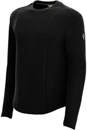 macron Męska bluza Athleisure Fcc Huron z okrągłym dekoltem Blk Man, czarna, XL, , XL