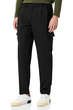 JACK & JONES Jack&Jones męskie spodnie cargo JJVINCENT YO LN czarne, 31/32