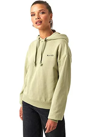 NA-KD Damska bluza z kapturem z logo Basic, , M