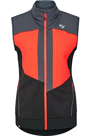 Ziener Damska kurtka softshell/hybrydowa Niya Skitour | oddychająca, wiatroszczelna, Primaloft, czerwony (hot red), 36