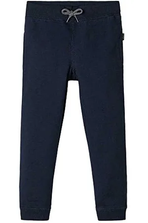 NAME IT Nkmsweat Pant Bru Noos Spodnie Dresowe Chłopcy, Ciemny Szafir, 134