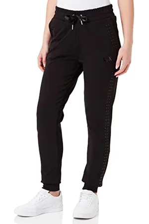 Armani Exchange Sznurki damskie, przednie logo, spodnie dresowe z boku, , M